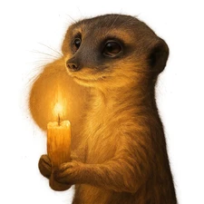 Funny Meerkat Car Sticker 9x9cm - Funny Animal Sticker for Car