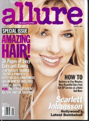 ALLURE Scarlett Johansson Haircuts Hotel Service 8 2005