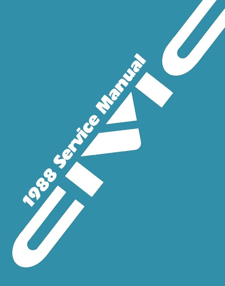 1988 Honda Civic Factory Shop Service Manual | eBay