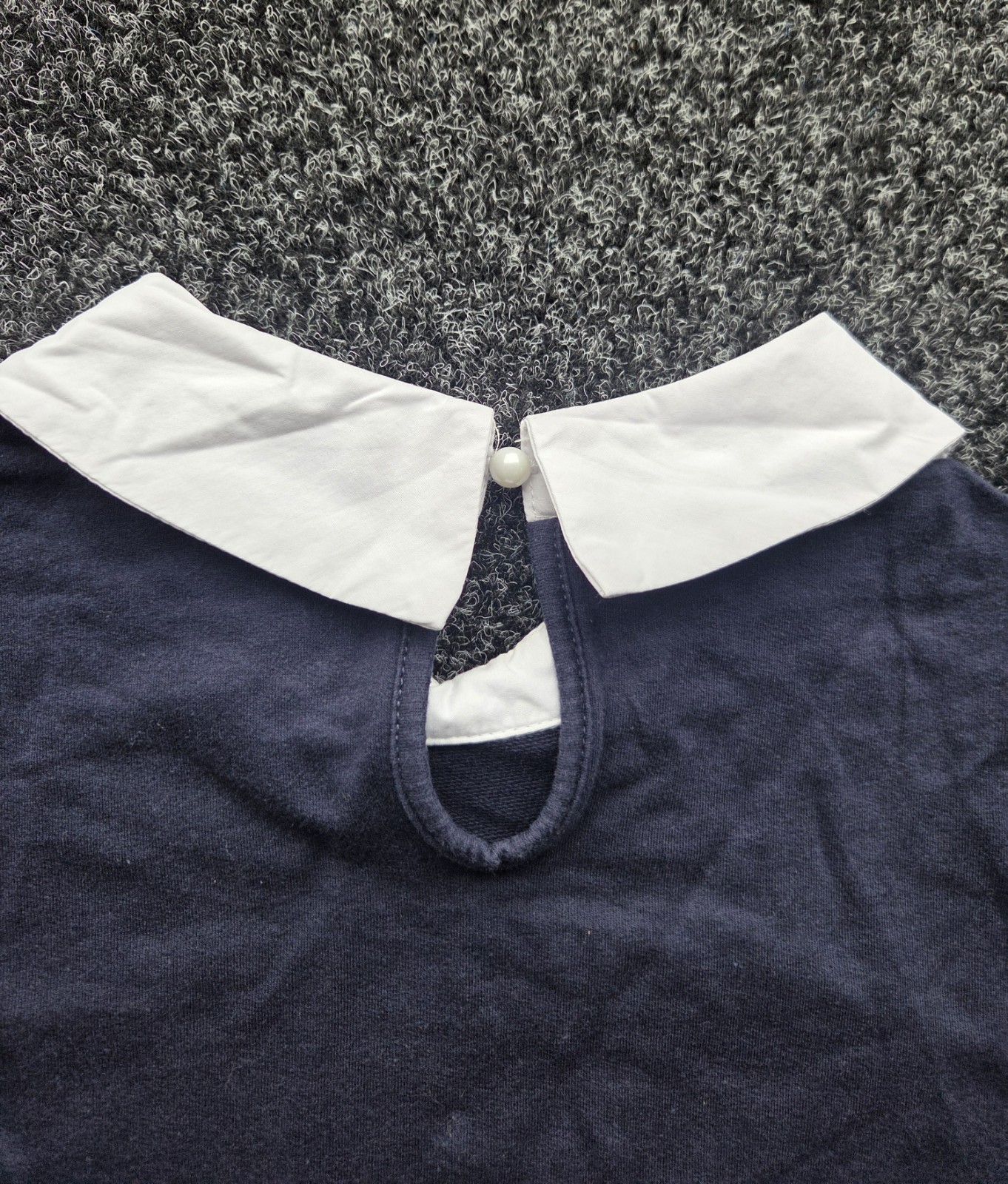 Baby Girl 90’s Slogan Collared Long Sleeve Top Shein Size L. image 8