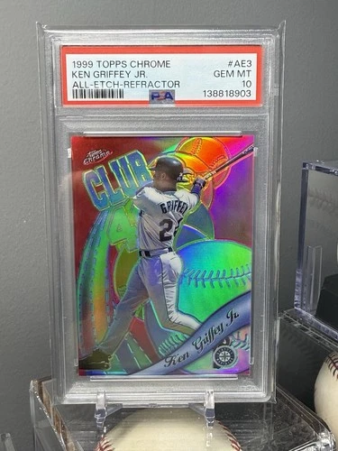 1999 Topps Chrome - All-Etch Ken Griffey Jr Refractor PSA 10 GEM MINT LOW POP!