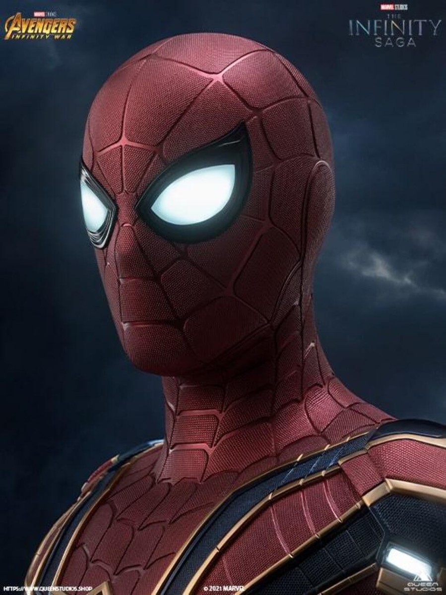 アメコミ QUEEN STUDIOS PETER PARKER 1/1 Comic Spider-Man 1:1 Bust by Queen Studios – Black Version