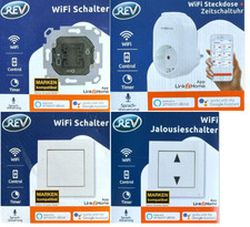 REV WIFI WLAN Schalter Steckdose Jalousie Zeitschaltuhr Unterputz Smarthome