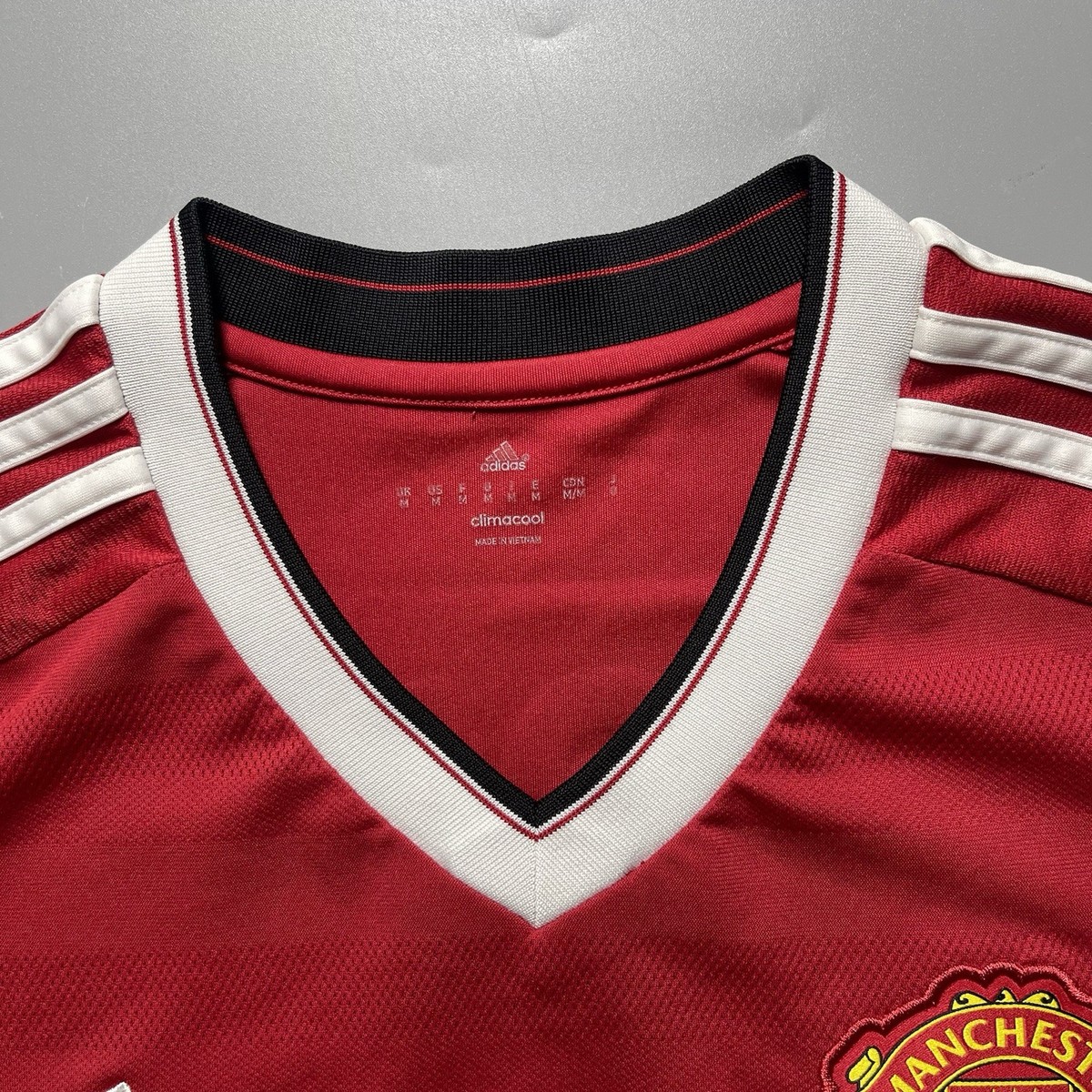 MAN UNITED ADIDAS 2015/2016 FOOTBALL HOME JERSEY #10 ROONEY SIZE