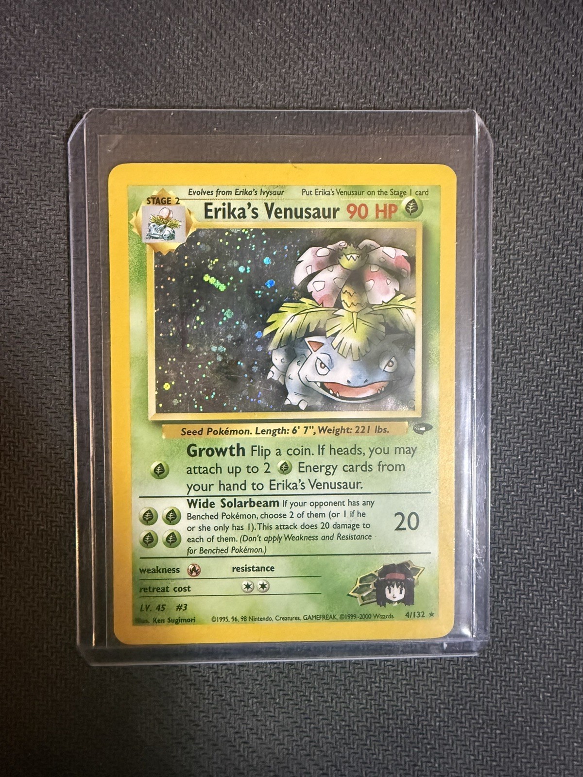 Erika's Venusaur Holo Rare Gym Challenge 4/132 Pokemon Card