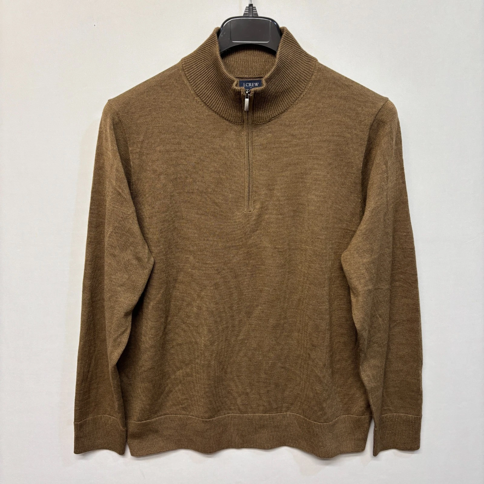 J. Crew Men 1/4 Zip Pullover Sweater Size Large Merino Wool Blend FA24 D060 -5