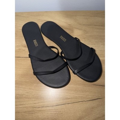 TKEES Women's Sandals Gemma Began Matte Black Sz 7 EUR 38  S