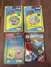 4 Leap Frog Leap Pad Books with Cartridges All New No System
