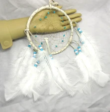 Native American Made Dream Catcher, 6" Turquoise DreamCatcher,  COA  #DC6-3