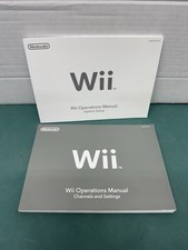 Nintendo Wii Operations Manual Set - Silver and White
