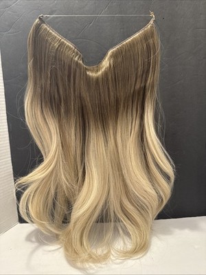 Halo Human Hair Extensions - Brown To Blonde 16  Really Pretty