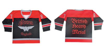 Saxon British Heavy Metal Hockey Jersey All sizes MINHO2