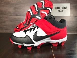 Nike Alpha Huarache Keystone Baseball Cleats Rubber Mens Red Black White AO7956 | eBay