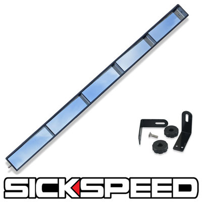 #ad BLACK WINK STYLE 5 FIVE PANEL REAR VIEW 160 DEGREE MIRROR VINTAGE GOLF CART G01 $26.99