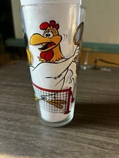 VTG 1976 Pepsi Warner Bros FOGHORN LEGHORN & HENERY HAWK Collector 16 Oz Glass
