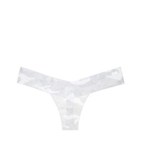 Victoria's Secret PINK Seamless Thong Panty White Camouflage