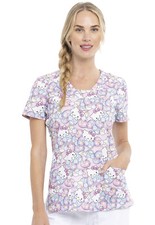 Hello Kitty Cherokee Scrubs Tooniforms Sanrio V Neck Top TF641 HKNB