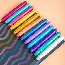 12pc Twistable Metallics Pens Markers Mont Marte Craft Arts Supply