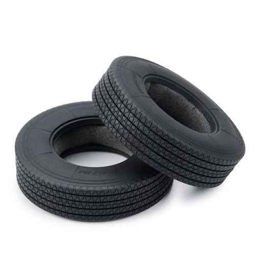 2/4PCS Gummireifen Radreifen Upgrade für 1/14 Tamiya Tractor Truck RC Car - Bild 10 von 15