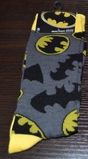 Batman Multi Logo Socks Officially Licensed DC Comics Mens Crew Shoe Size 6-12