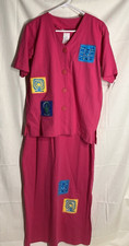 Rock Candy Inc On The Rocks Maxi Dress and Short Sleeve Jacket Vintage Fucsia