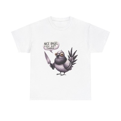 Funny Bird Bagel T-Shirt, Sarcasm Gift Idea, Unisex Softstyle Tee, Funny Shirts