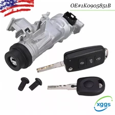 For VW Jetta 2006-2018 Ignition Switch Lock Assembly W/Remote Control Key Shell