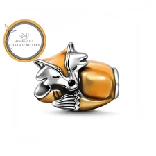 Cute Fox Charm For Bracelet, Gift For Women, Friends, Animal Charm, Pet Charm