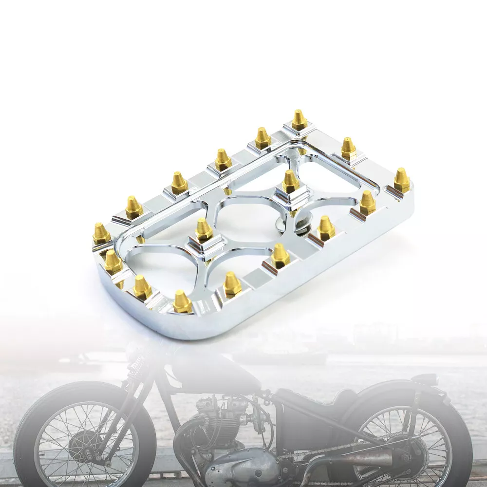 MX Style CNC Brake Pedal Pad Cover For Harley Softail Dyna