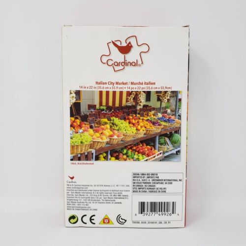 Cardinal Jigsaw Puzzle 100 Piece - Italian City Market 14 x 22 In - Picture 3 of 7