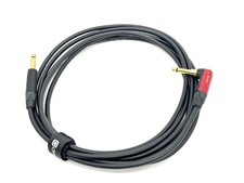 Mogami 2524 Black Guitar Cable with Neutrik TS to silentPLUG Right TS - 15 FEET