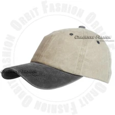 Baseball Cap Pigment Dyed Washed Cotton Adjustable Dad Hat Polo Style Blank Mens