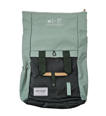 doTERRA エッセンシャルオイル、リュック doTerra Backpack Bag Global Connection What's Pure Tote Green NWOT