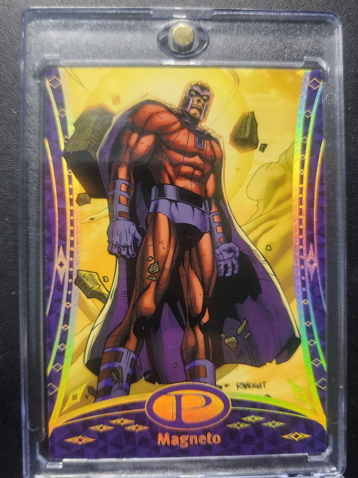 Marvel Premier Upper Deck UD 8 of 25 Magneto 2014 Gold Spectrum 52 Parallel 