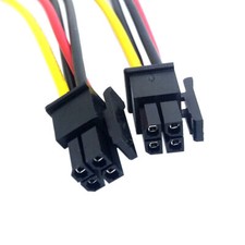 2pcs 4Pin Male to 4pin Male ATX Molex Micro Fit Connector Power Cable 0.6M
