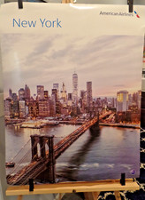 AMERICAN AIRLINES  POSTER TO NEW YORK FREEDOM TOWER