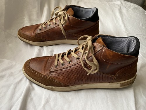 Leather Sneakers/Chukka Cognac Shoes 