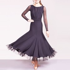 Latin Ballroom Competitio  n Dance Dress Modern Waltz Tango Standard Dress Y030