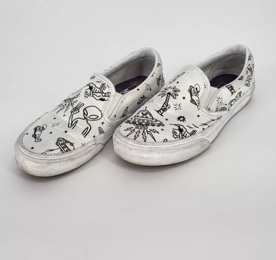 Vans Authentic Unidentified U-paint White Skate Shoes