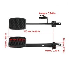 Brake Throttle Clutch Foot Pedal For Drift Trike Go Kart Mini Bike Quad Buggy