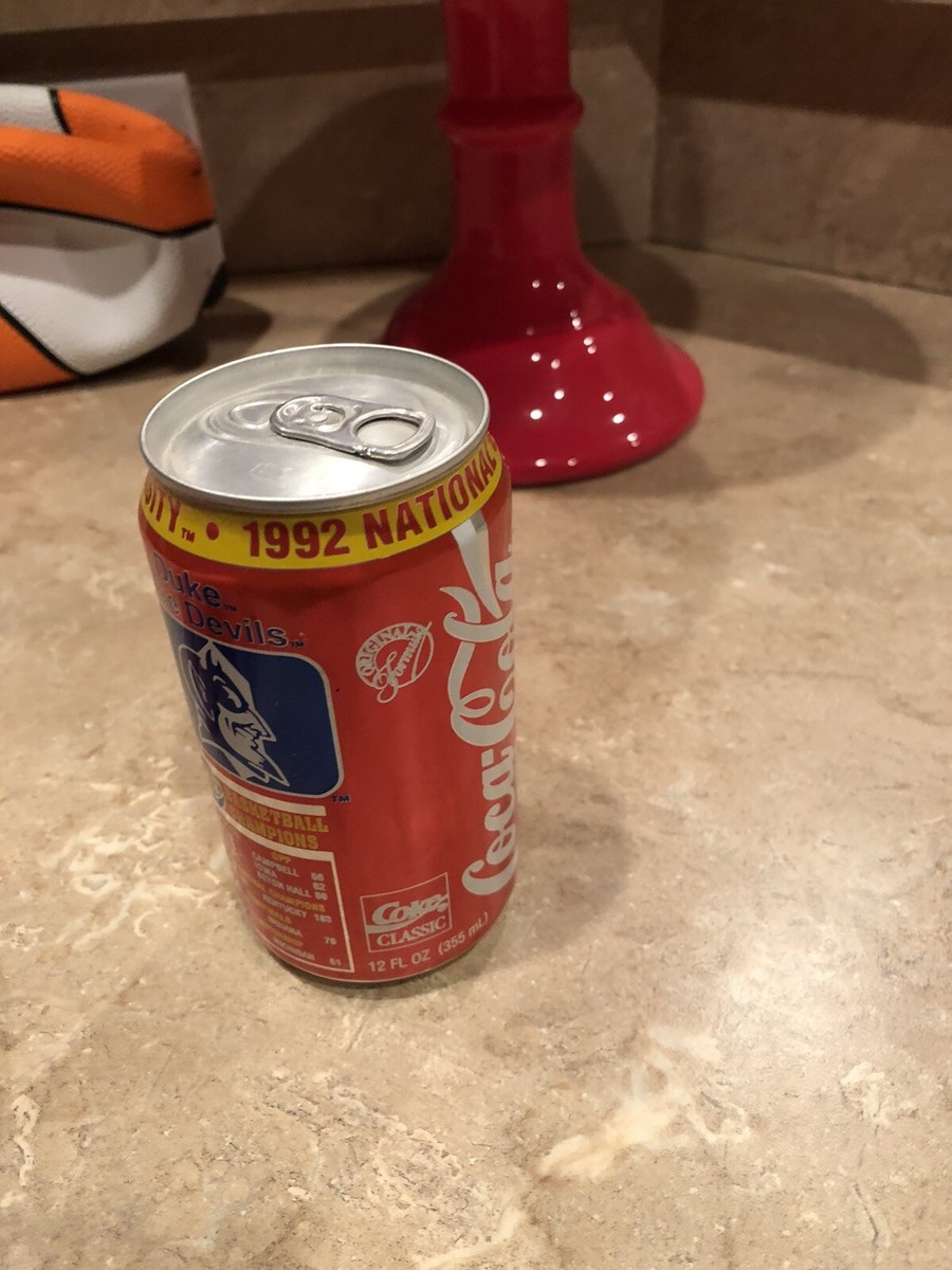 1992 duke blue devils ncaa national champions Coke Can | eBay