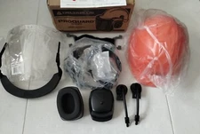 New.Front Brim Hard Hat, Type 1, Class C, Ratchet (6-Point), Orange (Cap)/Black