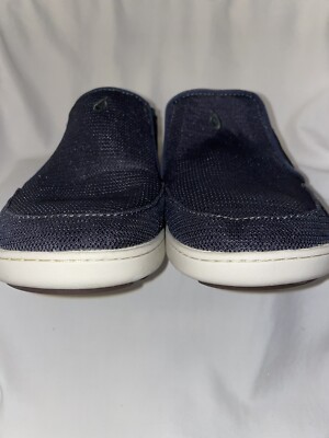 OluKai Nohea Mesh Navy Blue Casual Shoes Slip On Comfort  display picture 3