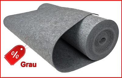 MAX GESCHÄFT Filz IMP imprägniert GRAU Filzstoff 0,5lfm Meterware 4mm 1m Breit Taschenfilz