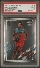 Izan Almansa 2021 Topps Chrome Overtime Elite #76 Rookie, PSA 9