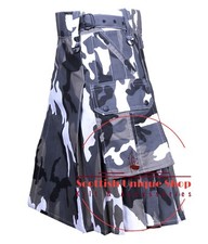 Scottish Handmade Urban Camo Kilt Utility kilt Hybrid kilt For Men Custom Size