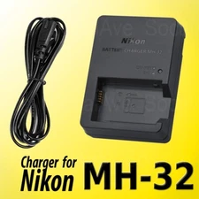 MH-32 Battery Charger Camera For Nikon EL25 EN-EL25 Z30 Z50 ZFC Z50II Recharge
