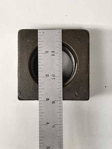 (1) 2"-4.5 Tuercas Cuadradas Patrón Pesado Acero Liso 2 -4 1/2 TUERCA CUADRADA (3-1/8 x 2) - Imagen 2 de 10