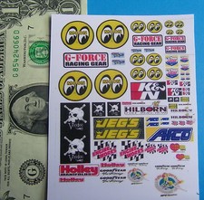HO 1:87 Slot Car OR Diecast CUT Then PEEL STICKERS, FOR BUILDINGS,CAR MOON LARGE