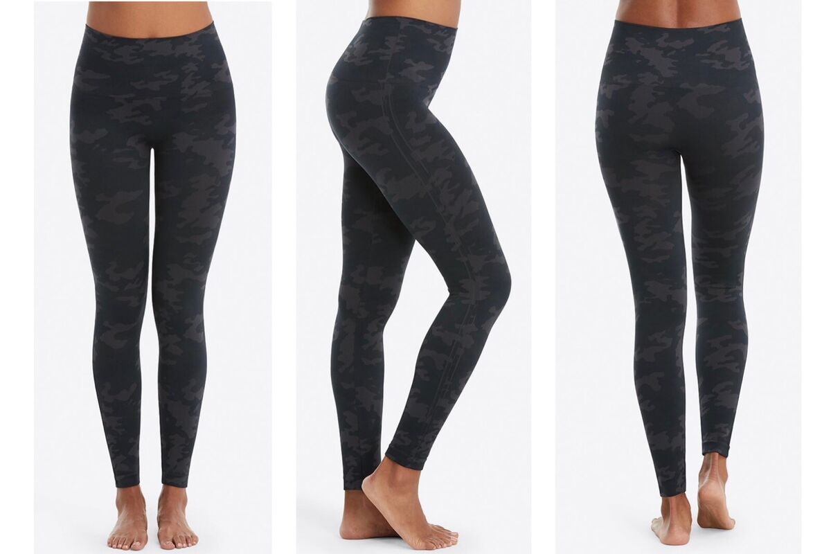 Spanx Look at Me Now Seamless Leggings Black Camo – The Blue Collection